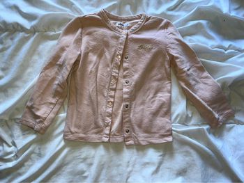 Gilet rose poudré