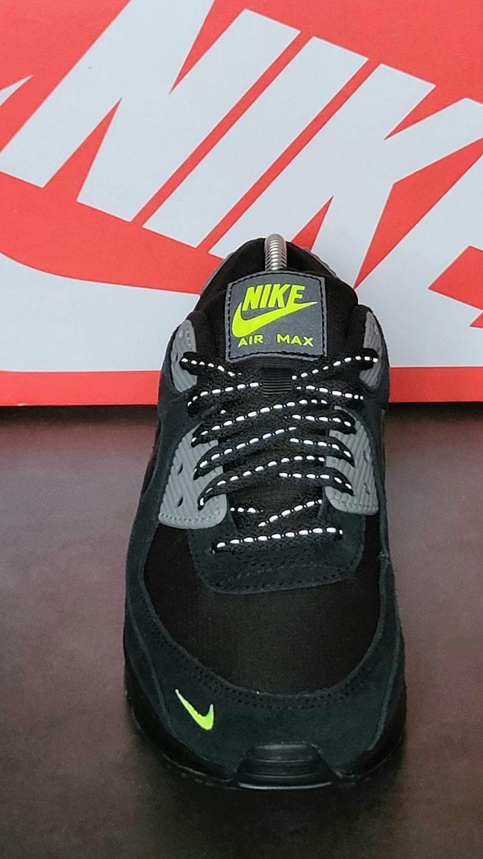 Nike Air Max 90 Black Cool Grey Volt - FQ2377001 - Unisex - Size : 38.5 🌈🌈 - photo numéro 6