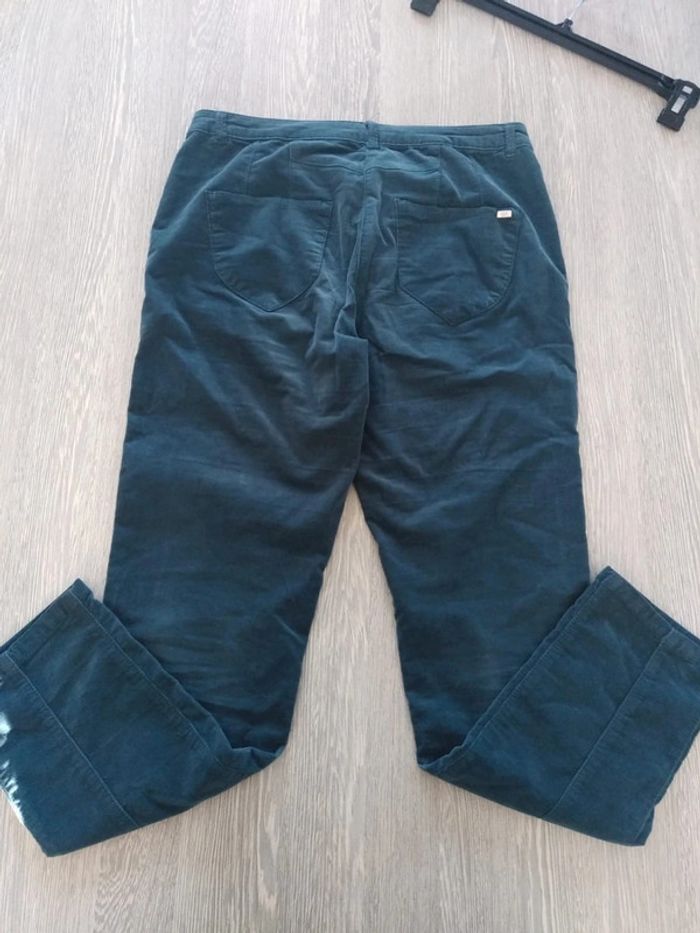 Pantalon breal velours bleu canard taille 38 - photo numéro 7