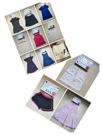 gros lot de fille 12 ans - vêtements + robes + jupes