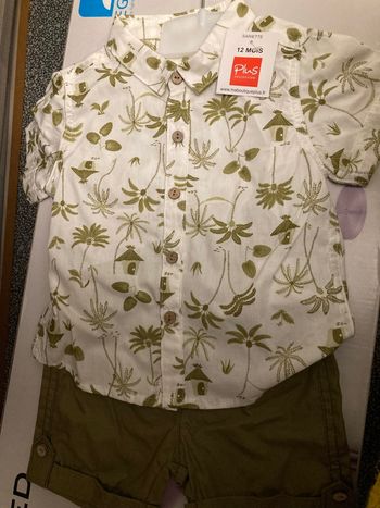 Chemise et short neuf