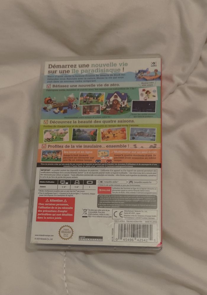 Jeu animal crossing new horizons en l'état switch - photo numéro 2