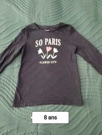 T-shirt bleu Kiabi 8 ans