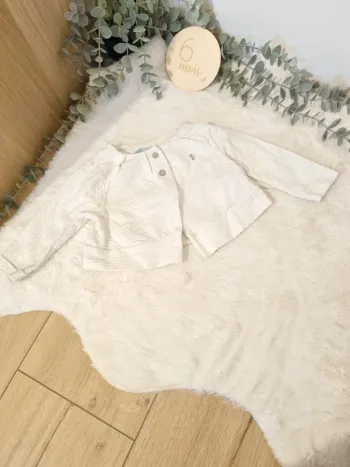Gilet, boléro blanc 6M