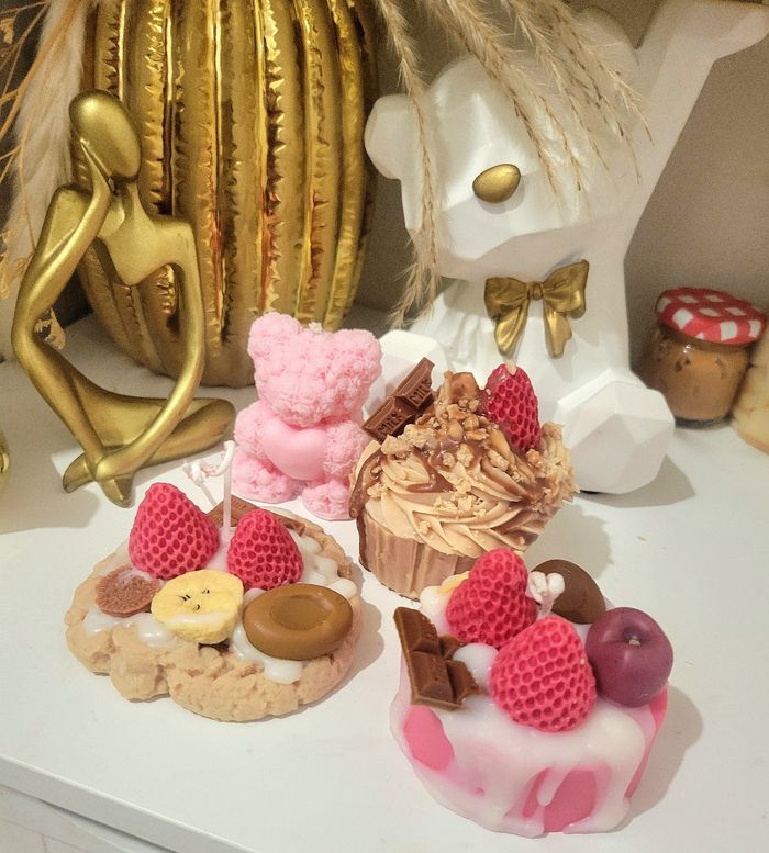 Coffret cadeaux bougies parfumés gourmandes - photo numéro 2