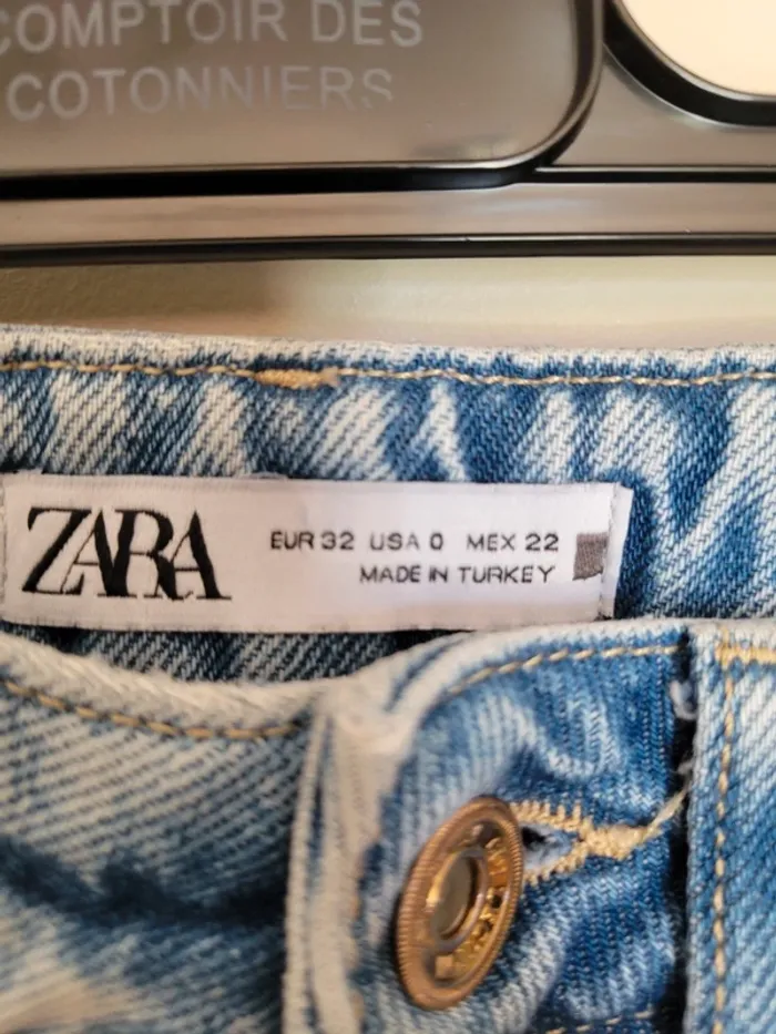 Jean bleu Mom Fit Zara - photo numéro 6