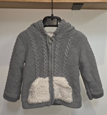 Gilet gris zippé chaud #orchestra 18 mois