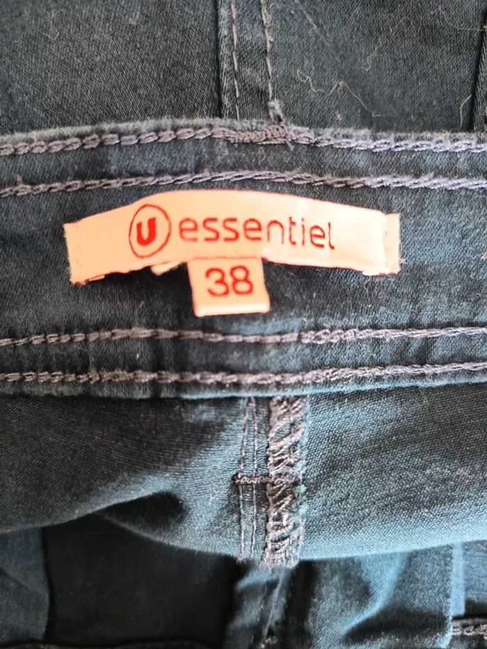 Pantalon élasthanne forme jean droit (A263) - photo numéro 2