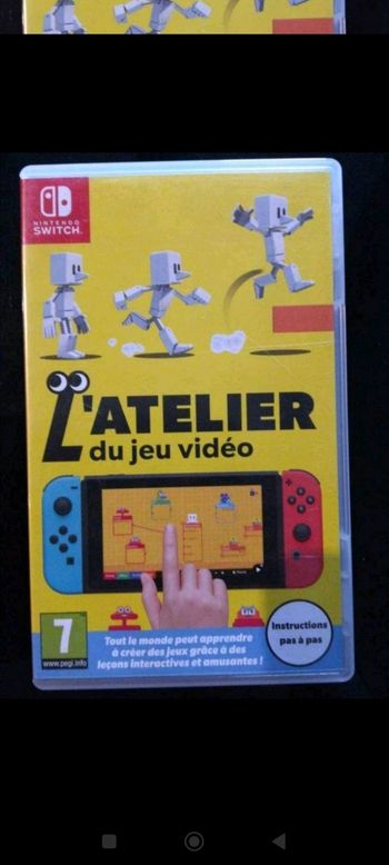 Jeu Atelier Switch pour créer ses propres jeux vidéos