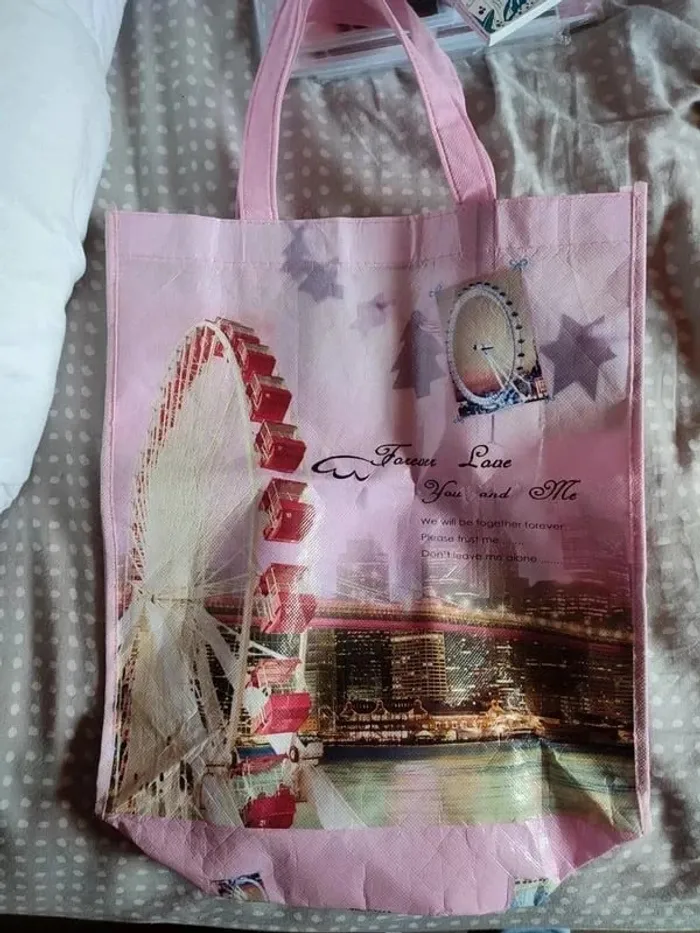 Sac tote bag plastifié grande roue - photo numéro 2