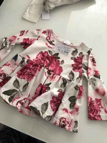 Haut blouse fleuri 12/18