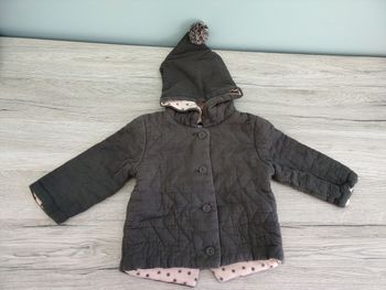 Manteau à capuche lutin fille 9 mois 