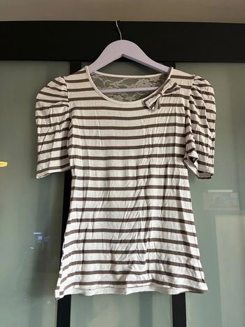 Blouse marinière dos dentelle