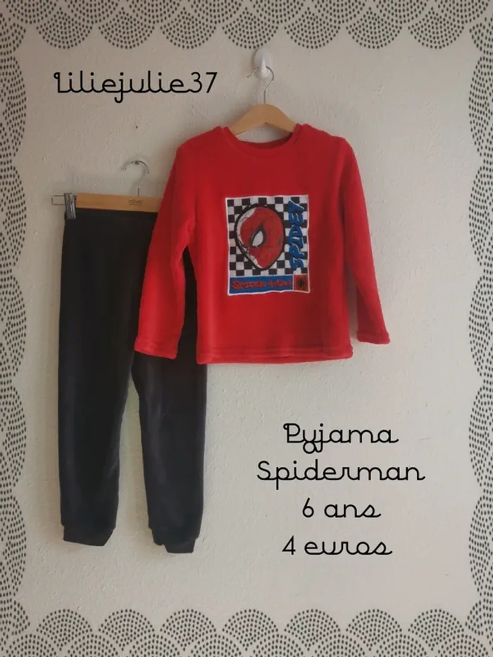 Pyjama Spiderman 6 ans