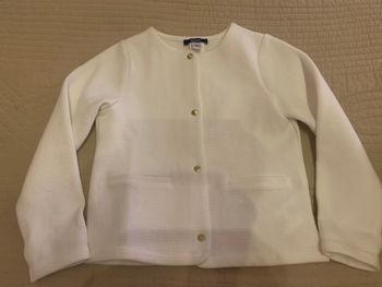 Veste blanche Okaidi 5 ans