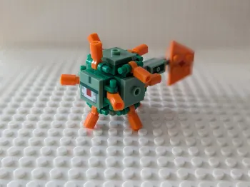 Figurine Minecraft : Gardien des temples sous-marins , style lego