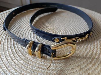 Ceinture synthétique bleu marine taille 85cm