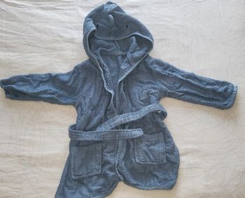 Peignoir éponge petit Dino 3 ans