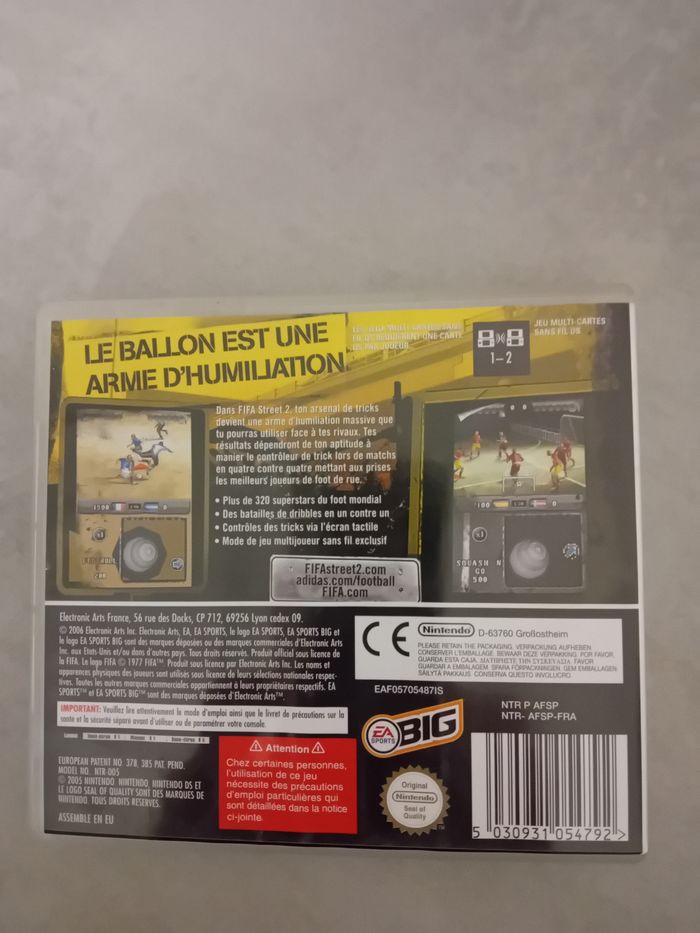 Jeu Nintendo DS Fifa Street 2 - photo numéro 2