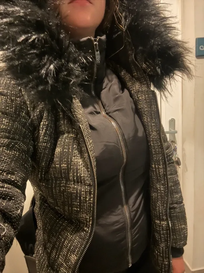 Blouson épais double fermeture