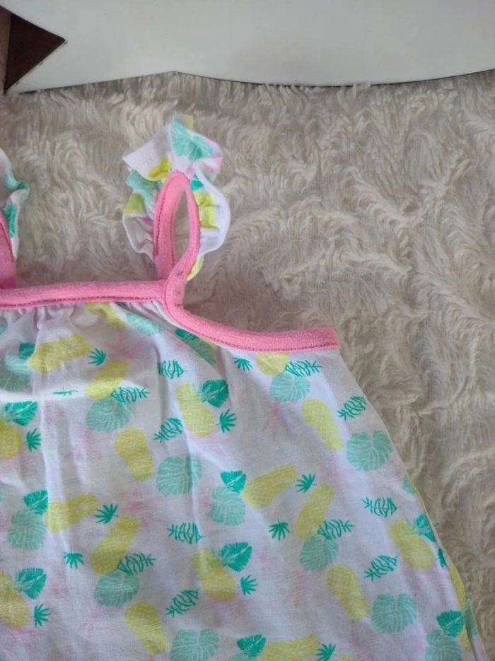 Ensemble (tunique/robe+boomer/short) Fille 3 mois Ananas Orchestra - photo numéro 5