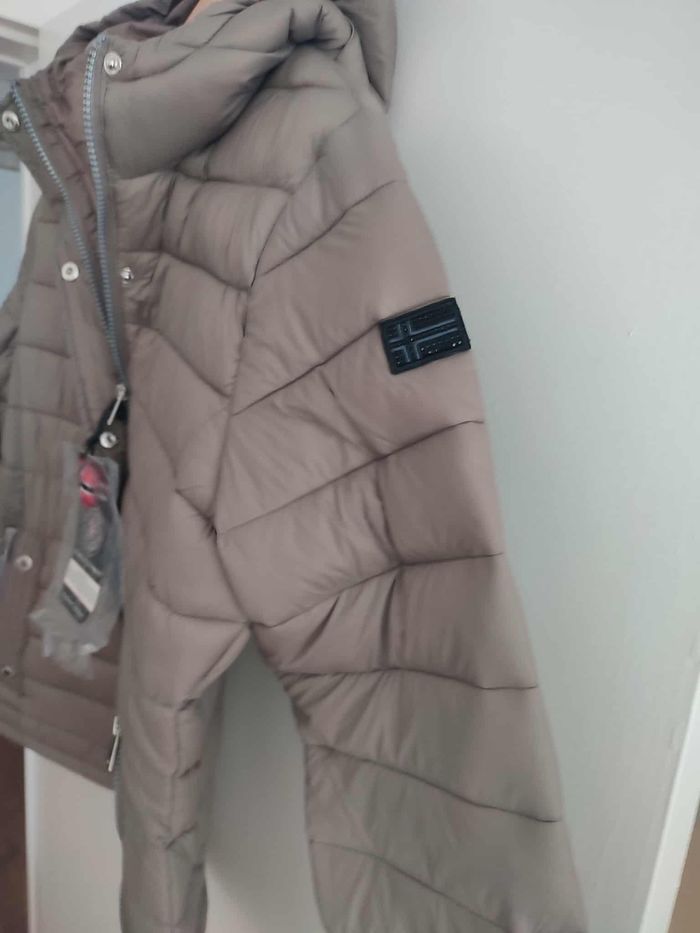 Doudoune Geo Norway Taupe Taille S - photo numéro 2