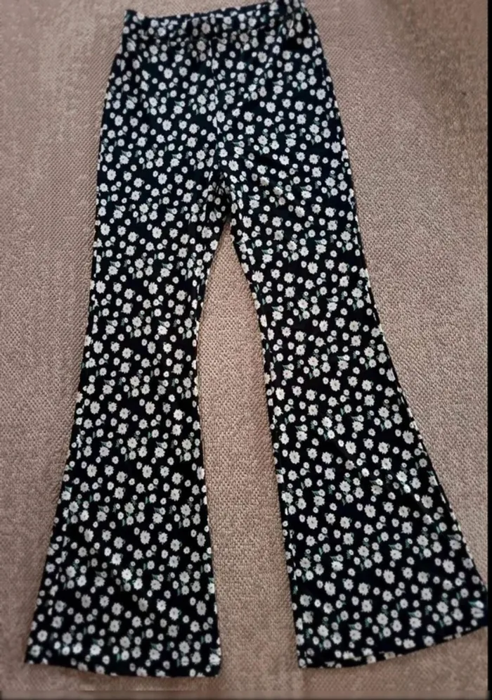Pantalon stretch évasé