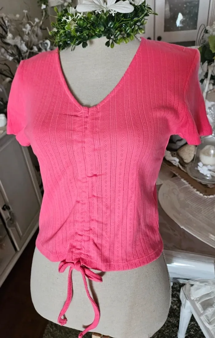 Haut rose Jennyfer Taille L Neuf - photo numéro 3