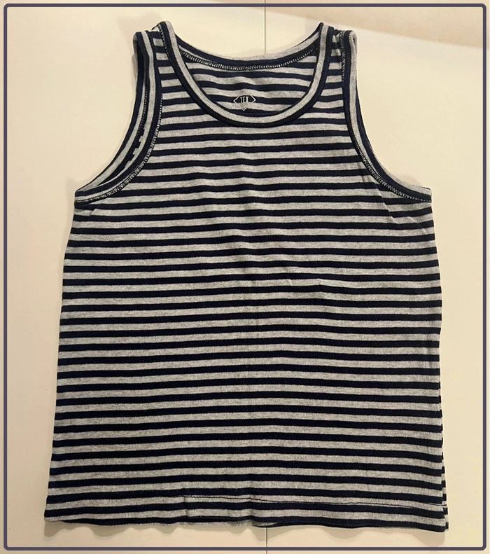 Débardeur Marcel tex taille 6-8 ans garçon été