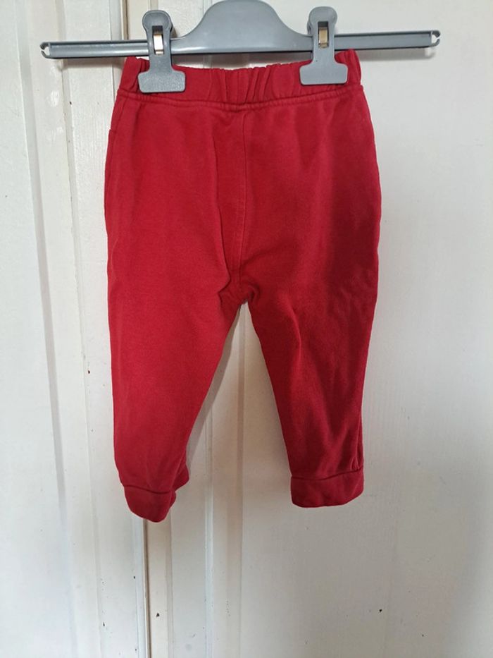 Pantalon souple jogging rouge 24mois pat &ripaton - photo numéro 2