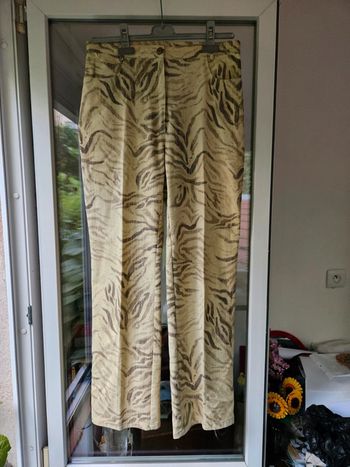 Pantalon motif zébré vintage taille 40
