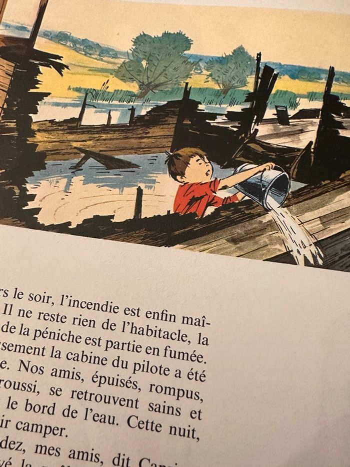 1979 Livre ancien Fanfan et la Colline en Feu Grands albums Hachette Pierre probst auteur Caroline - photo numéro 6