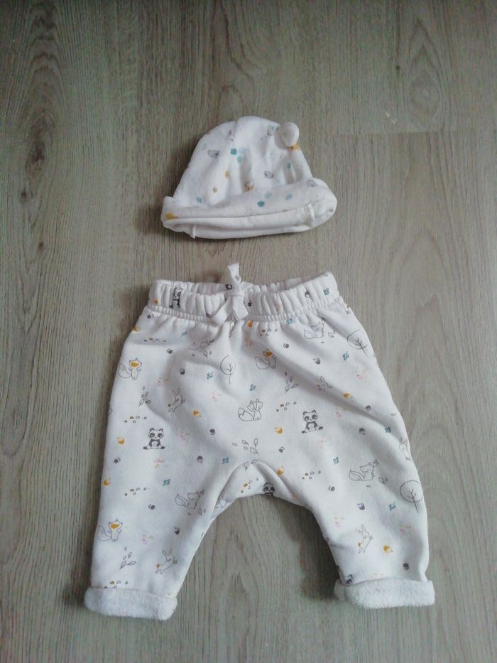 Pantalon et bonnet 3 mois