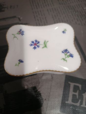 Boite en porcelaine décorée