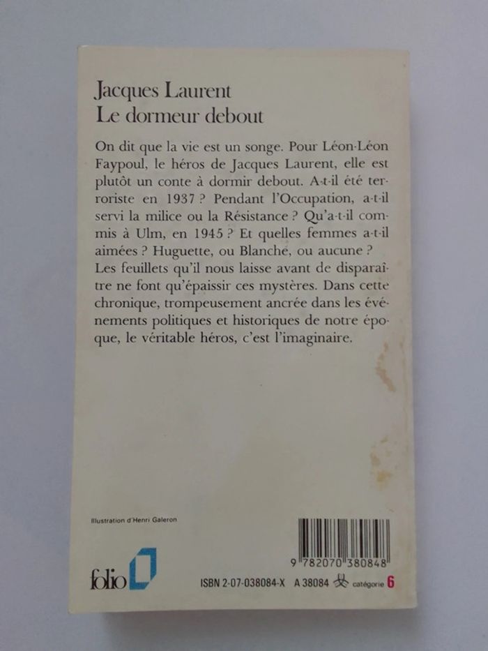 Jacques Laurent - Le dormeur debout - photo numéro 2