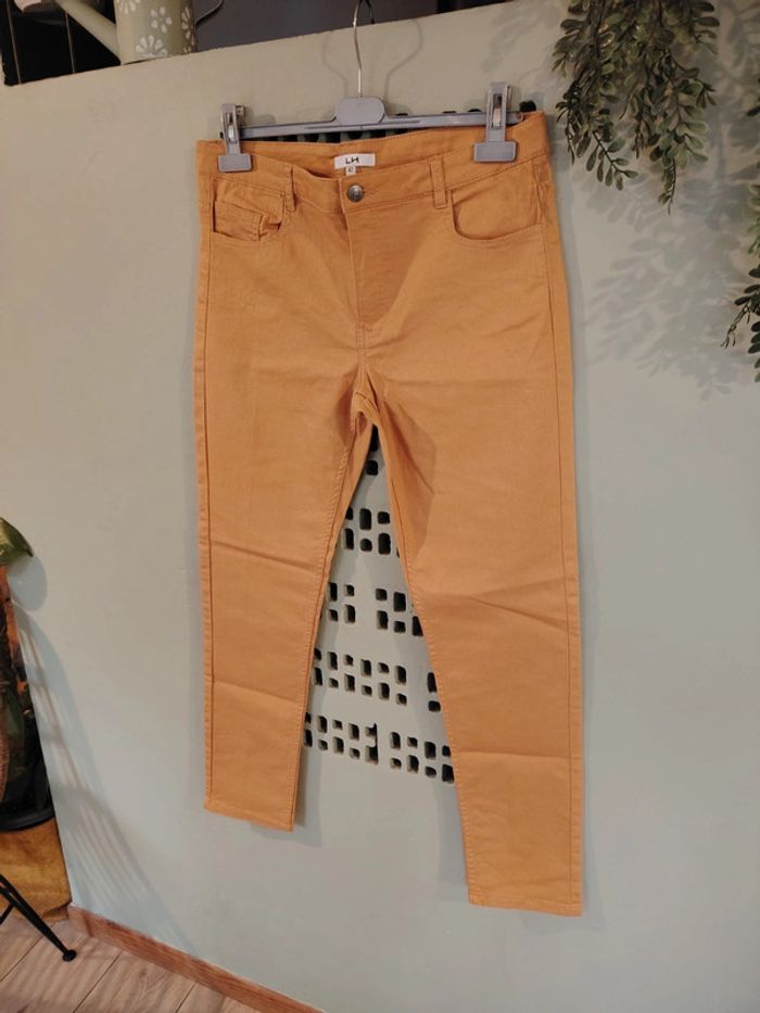 👖 Jean's jaune moutarde La Halle - photo numéro 2
