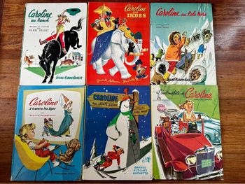 Lot de 6 livres Caroline Pierre Probst Grands albums Hachette anciens bd vintage