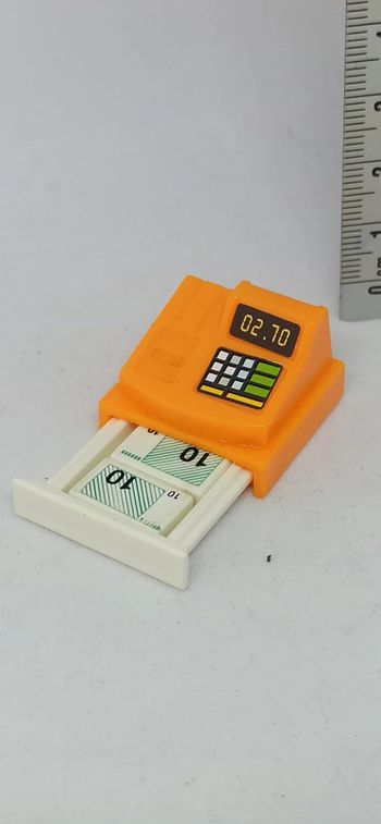 Caisse enregistreuse orange playmobil