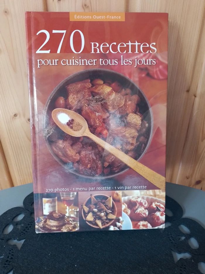 Livre 270 recettes pour cuisiner tous les jours
