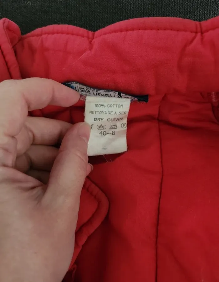 Manteau rouge Miss Helen taille 40 en coton en bon état - photo numéro 6
