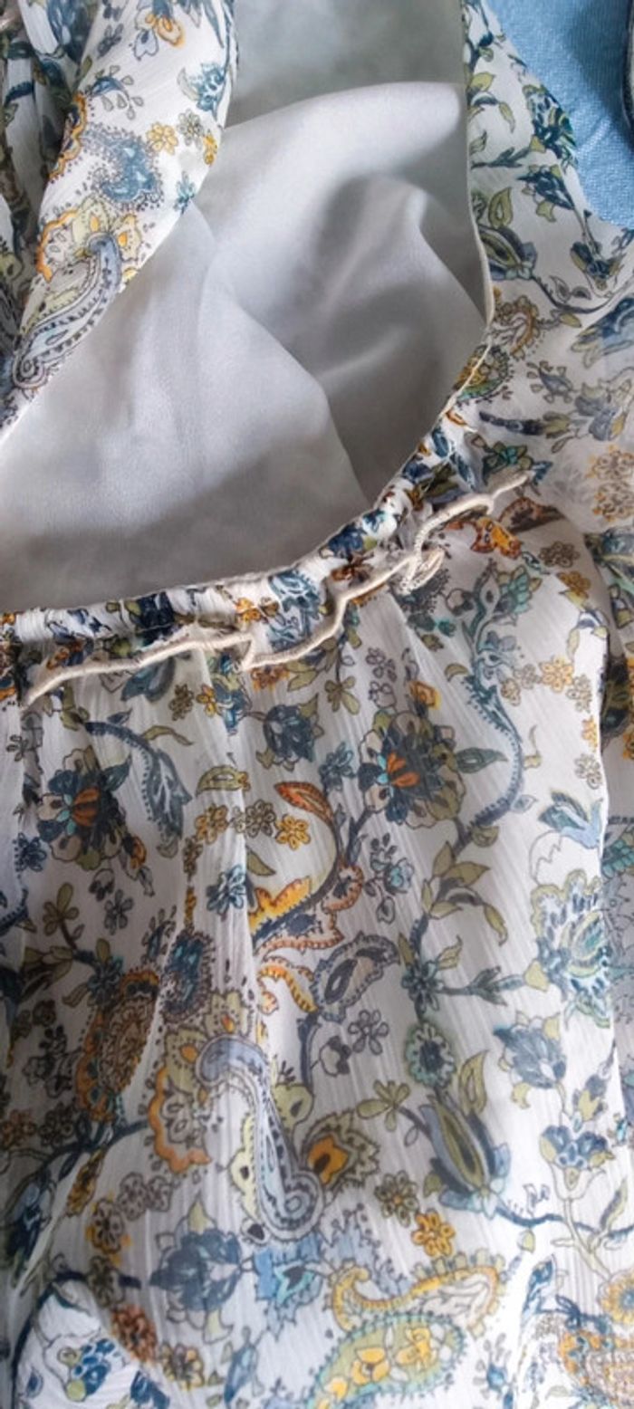 Joli haut fluide et doublé Zara basic Taille L - photo numéro 4