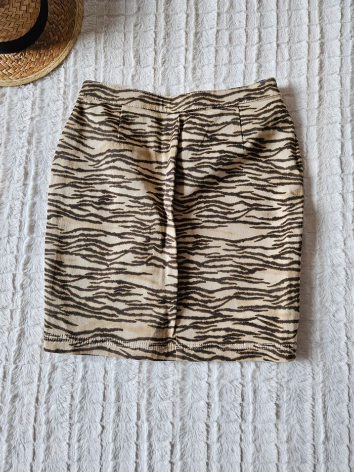 Jupe léopard taille 36 Maison Scotch neuve - photo numéro 4