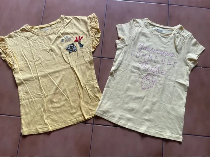 Lot t shirts fille 10 ans
