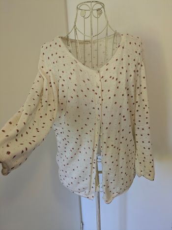 Gilet Blanc Écru Naf Naf 38