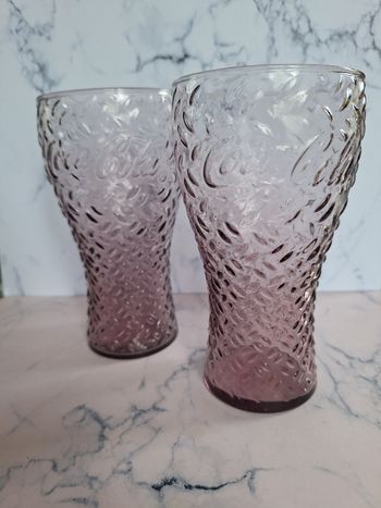 Lot de 2 verres coca-cola