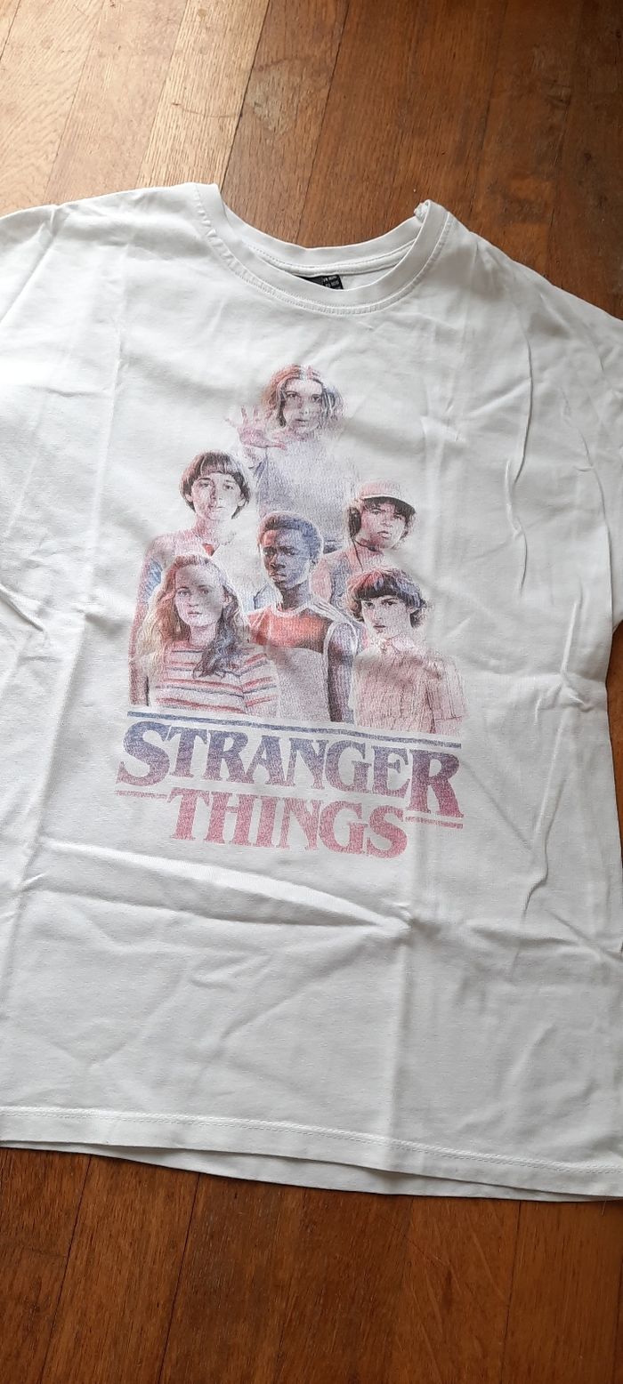 T-shirt blanc Stranger Things - photo numéro 3