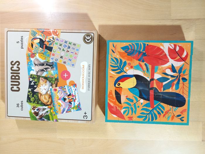 Cubes / puzzle en bois