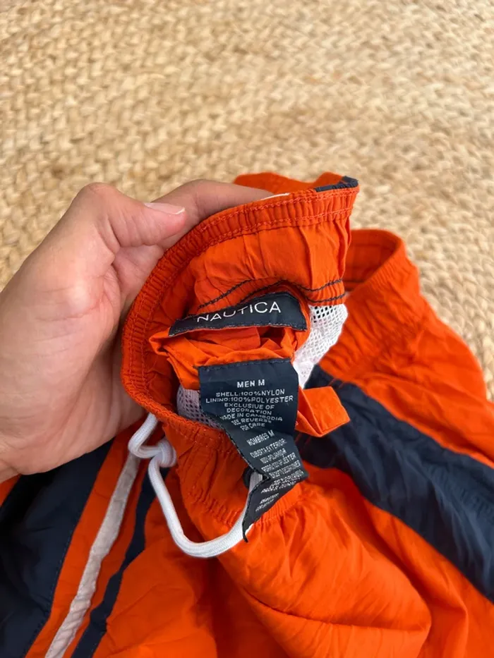 Short de Bain Nautica Orange Homme M | Très Bon État | Style Classique | BS1990 - photo numéro 4