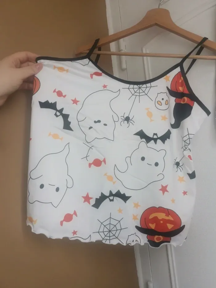Pyjama Halloween – Taille L - Blanc - photo numéro 2