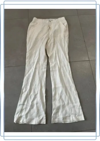 Pantalon long blanc Conbipel, taille 42 italie mais 38FR, neuf 38x110cm